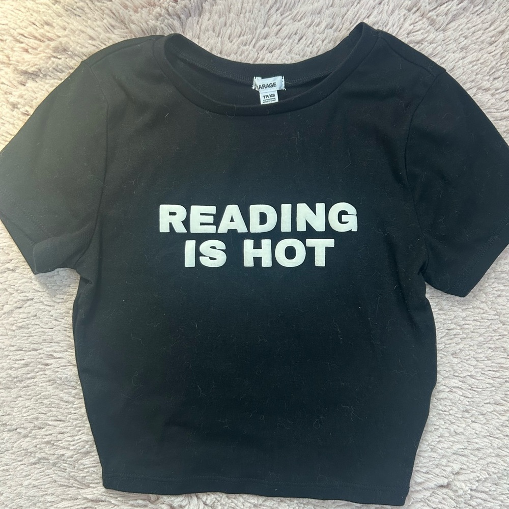 Garage Black T-Shirt - Reading is Hot